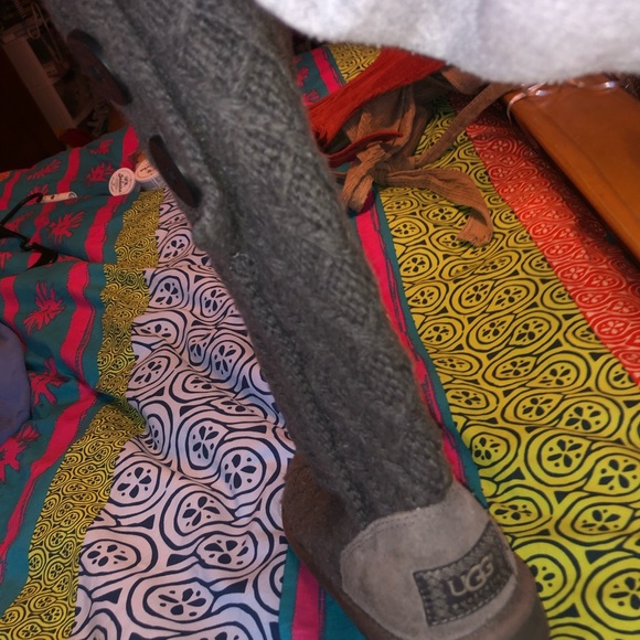 Grey Knit Uggs - Picture 3 of 4